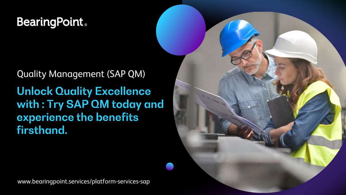 Quality Management (SAP QM) BearingPoint Platform Services